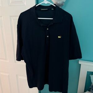 Masters Navy Polo Shirt with Embroidered Logo